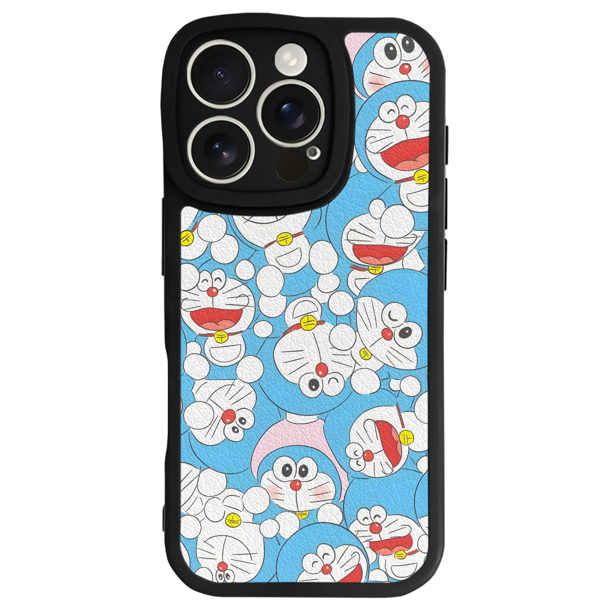 （画像用） ドラえもん Doraemon 【iPhone 16シリーズ対応】シリコンスマホケース（レザー調） 材質：シリコン